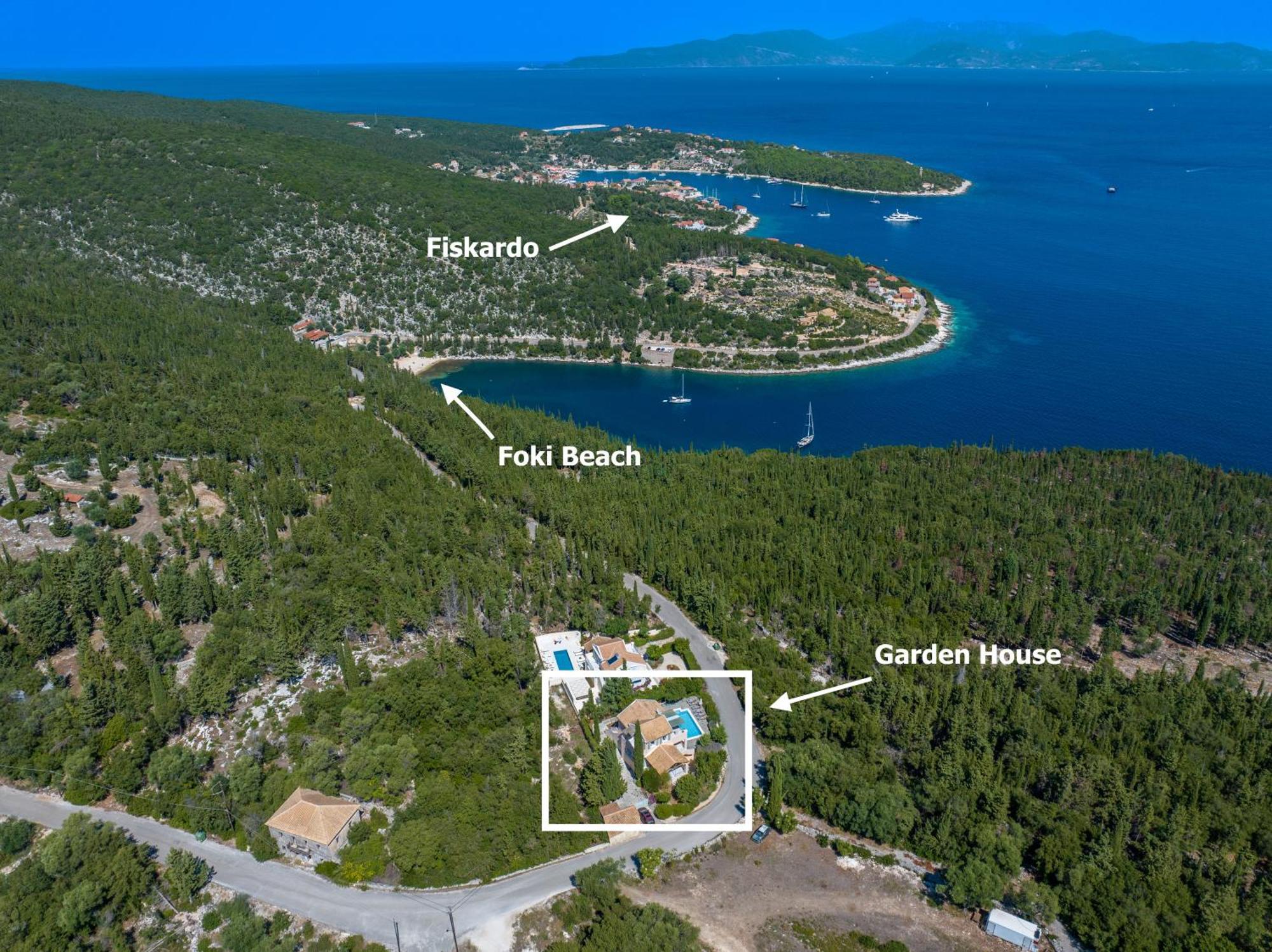 Вилла Garden House, Up To 8Px 1Km From Fiskardo Tselendata Экстерьер фото